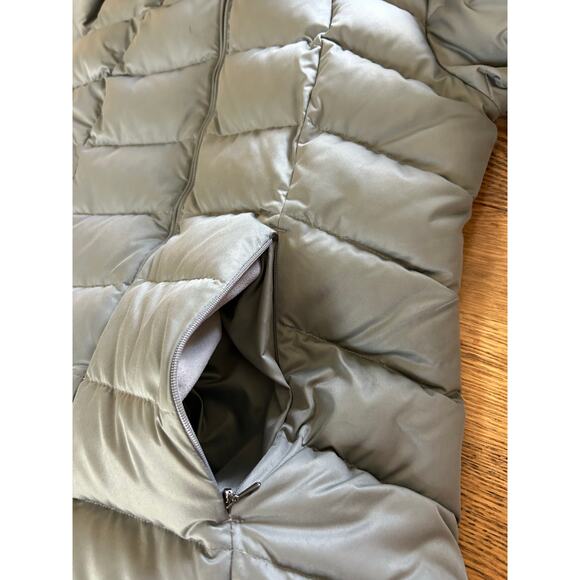 Patagonia Downtown Loft Parka Duck Down Gray Long Length Hood #STY28468 Sz S - Picture 8 of 16